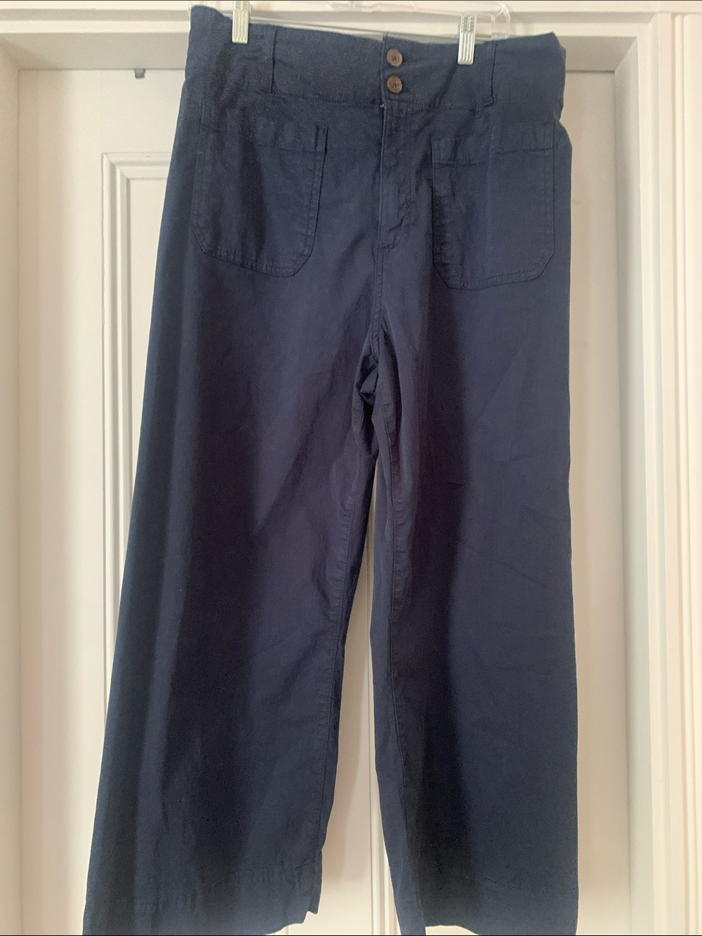 LC Lauren Conrad Navy Boot-Cut Wide Leg Pants